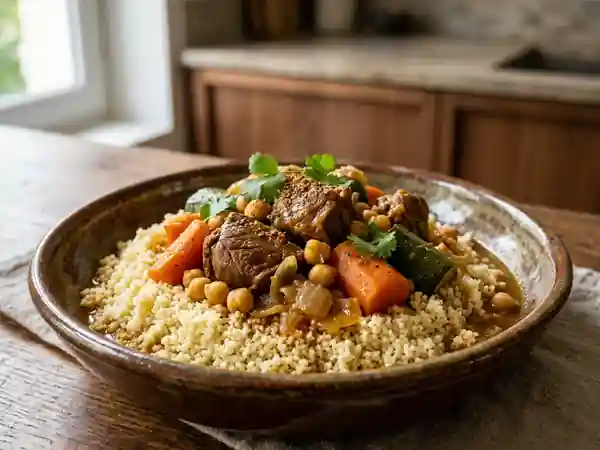 Couscous Mequfoul Fondant à l'Agneau - Photo de présentation
