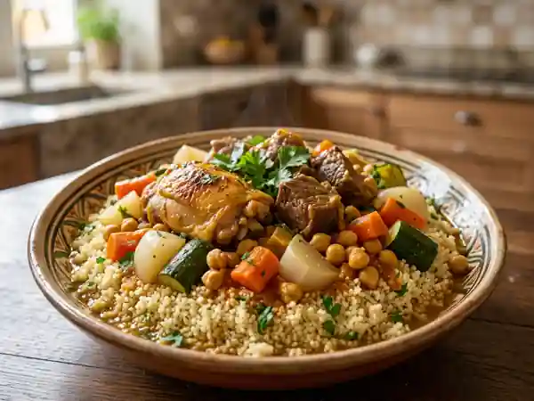 Couscous Royal aux Trois Viandes Fondantes - Photo de présentation