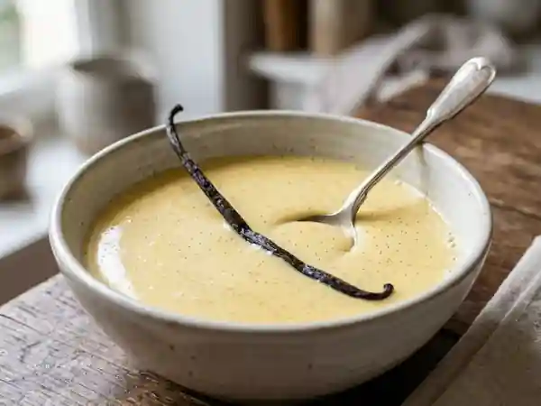 Crème anglaise à la vanille onctueuse et facile - Photo de présentation