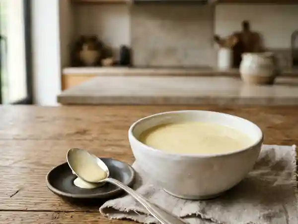 Crème anglaise vanillée veloutée - Photo de présentation