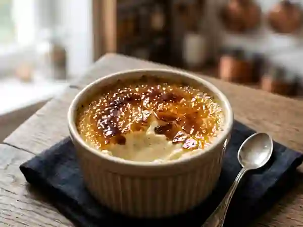 Crème brûlée aux épices douces - Photo de présentation