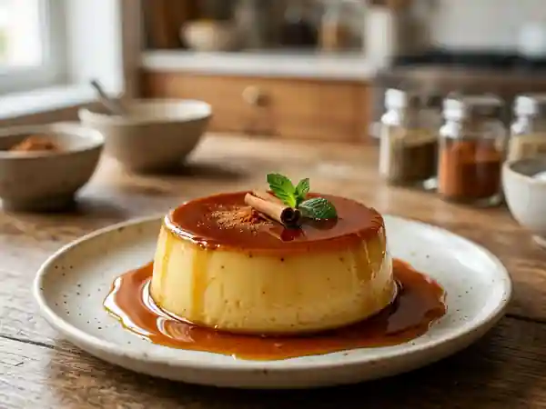 Crème Caramel à la Mexicaine : Dessert Onctueux et Épicé - Photo de présentation