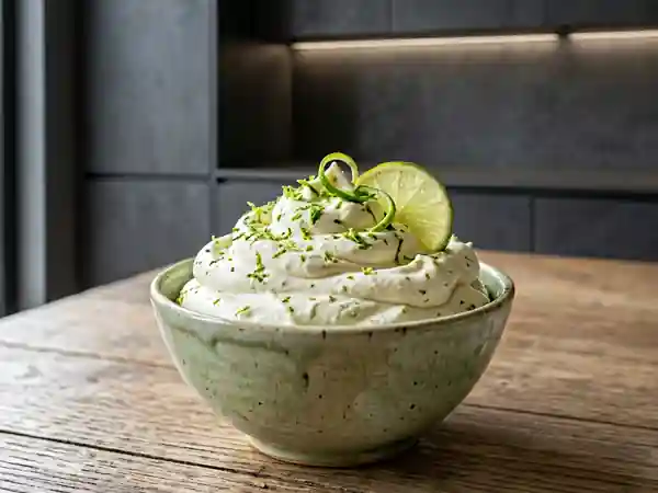 Chantilly aérienne au citron vert - Photo de présentation