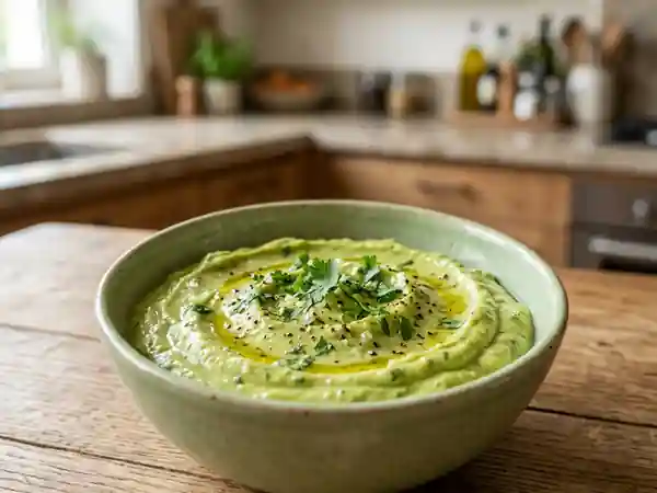 Crème d'avocat soyeuse au citron - Photo de présentation