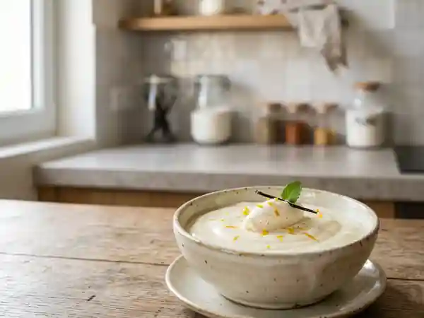Crème de lait onctueuse à la vanille - Photo de présentation