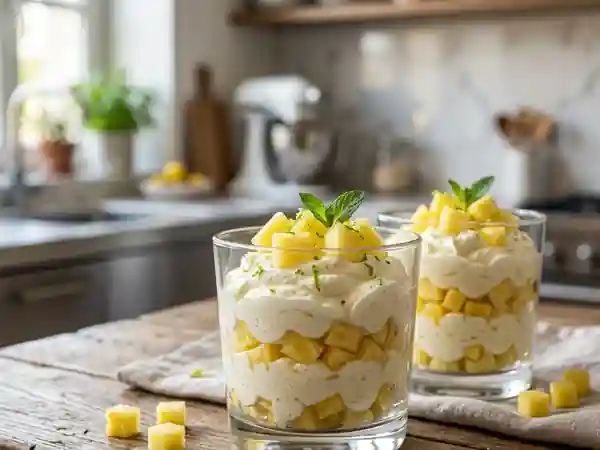 Mousse Floride fondante à l'ananas frais - Photo de présentation