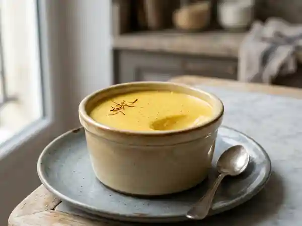 Crème fondante Vanille et Safran - Photo de présentation