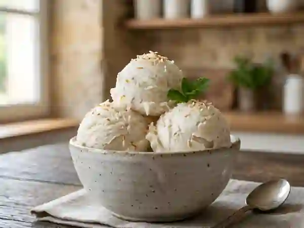 Crème Glacée Coco Intense et Fondante - Photo de présentation