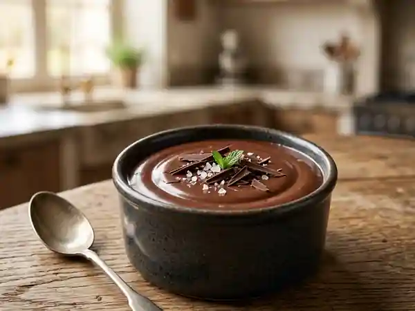 Crème onctueuse au chocolat noir intense - Photo de présentation