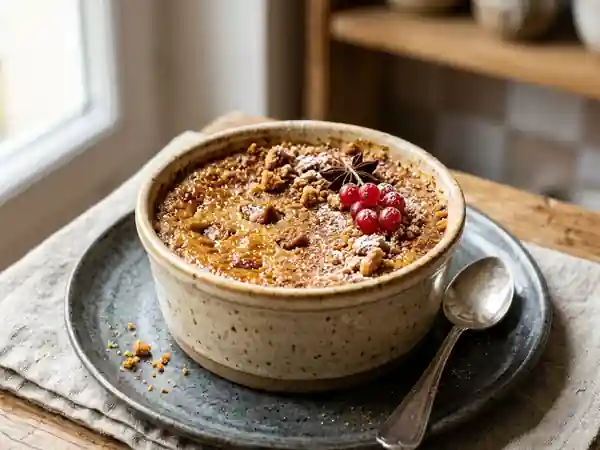 Crème onctueuse au pain d'épices : dessert gourmand et facile - Photo de présentation