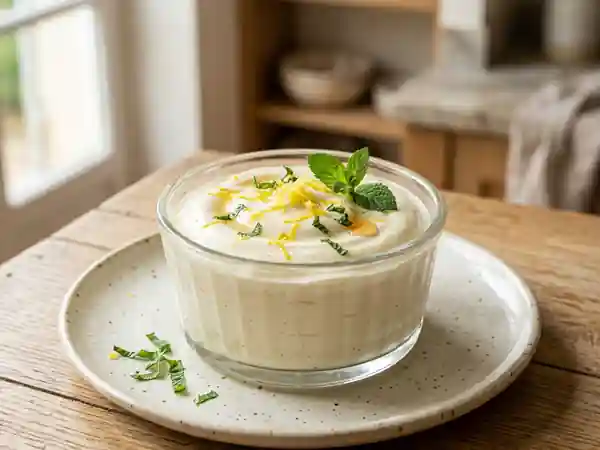 Crème onctueuse au citron, miel et vanille - Photo de présentation