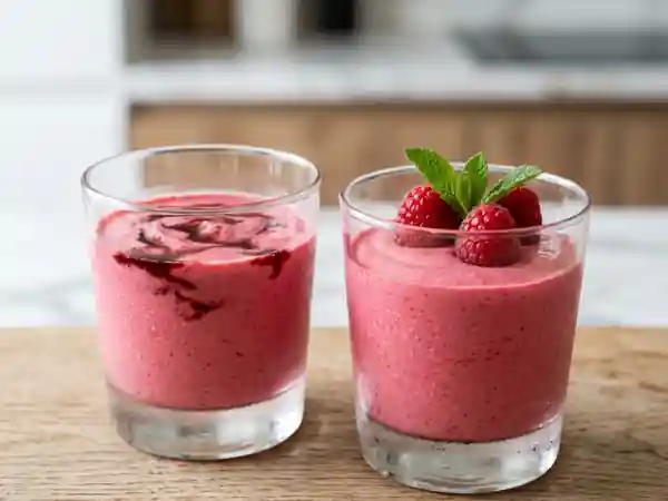 Crème de framboises soyeuse et fruitée - Photo de présentation