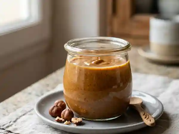 Crème de noisettes onctueuse au rhum ambré - Photo de présentation