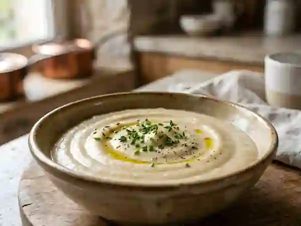 Crème soyeuse d'oignons de Roscoff - Photo de présentation