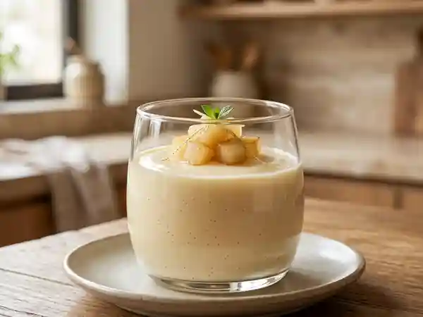 Crémeux gourmand aux poires fondantes - Photo de présentation