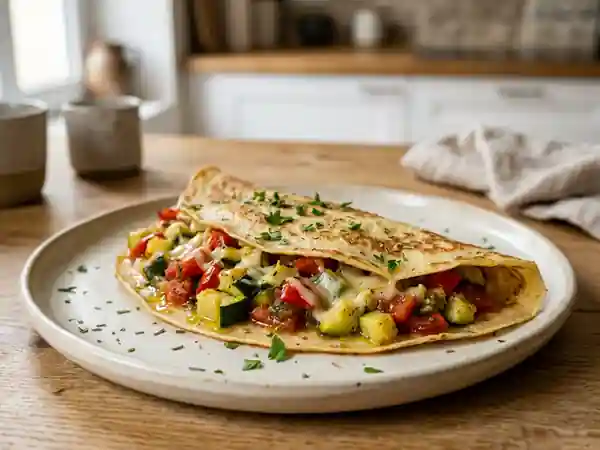 Crêpe Provençale Savoureuse aux Légumes du Soleil - Photo de présentation
