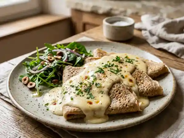 Crêpes onctueuses à la sauce Mornay - Photo de présentation