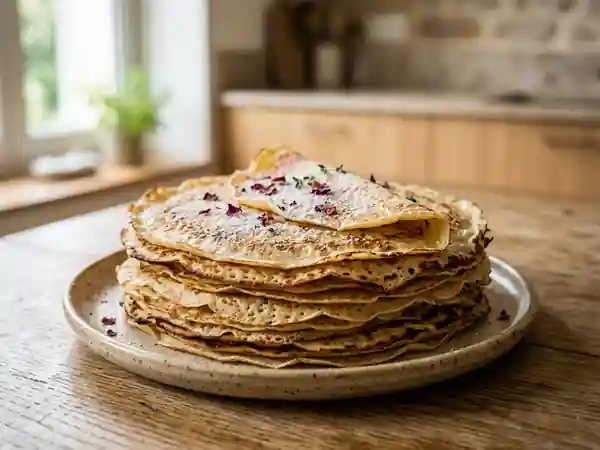 Crêpes faciles et rapides pour un petit déjeuner gourmand - Photo de présentation