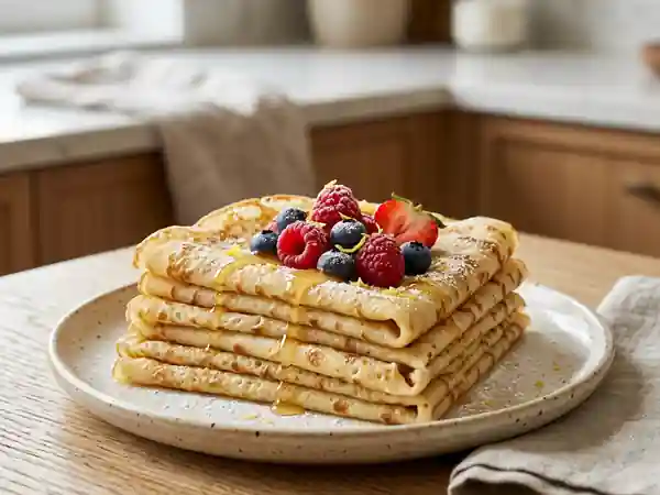 Crêpes dentelle aériennes et fondantes - Photo de présentation