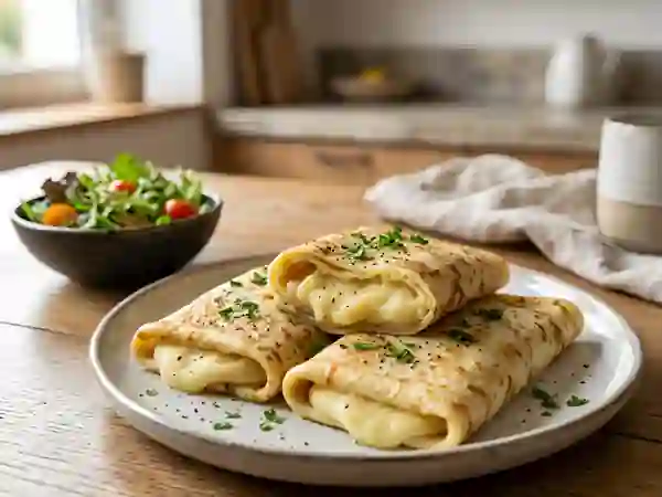 Crêpes fondantes au cœur de purée - Photo de présentation