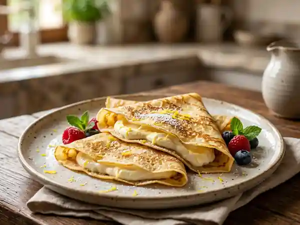 Crêpes Fondantes au Mascarpone et Citron - Photo de présentation