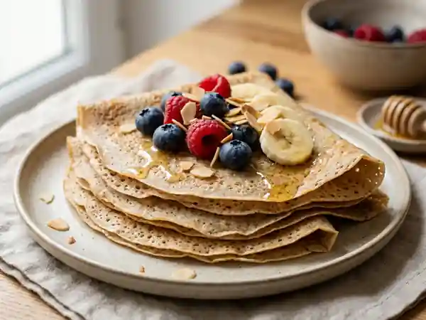 Crêpes Moelleuses à la Farine Complète - Photo de présentation