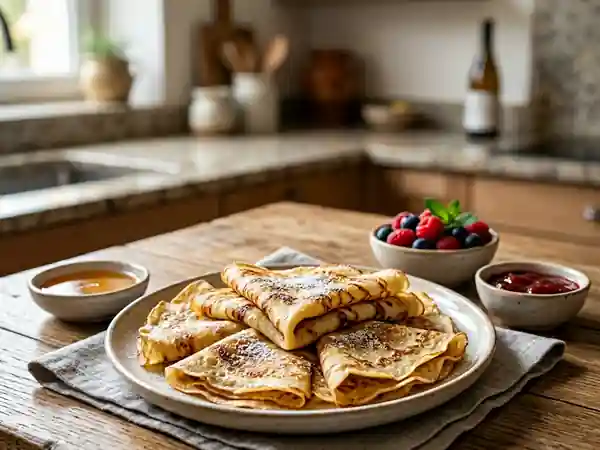 Crêpes à la bière fines et aériennes - Photo de présentation