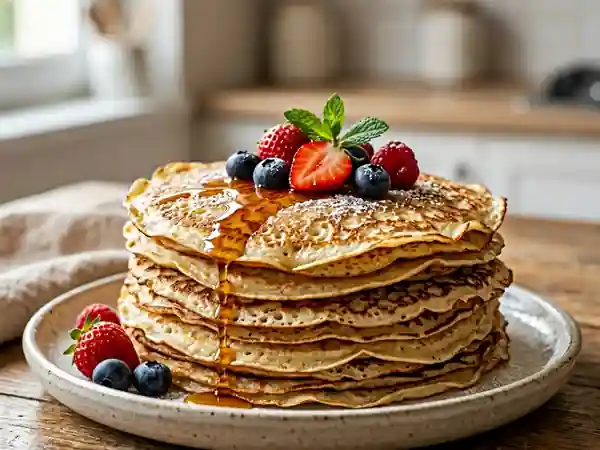 Crêpes légères à la vanille - Photo de présentation