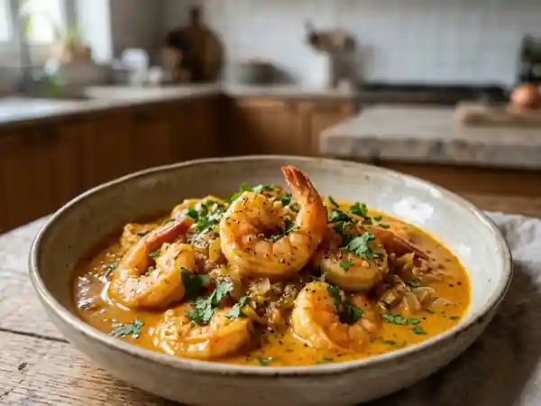 Crevettes au Curry et Coco Onctueuses - Photo de présentation