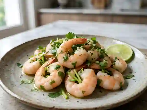 Crevettes Acidulées à la Coriandre Fraîche - Photo de présentation