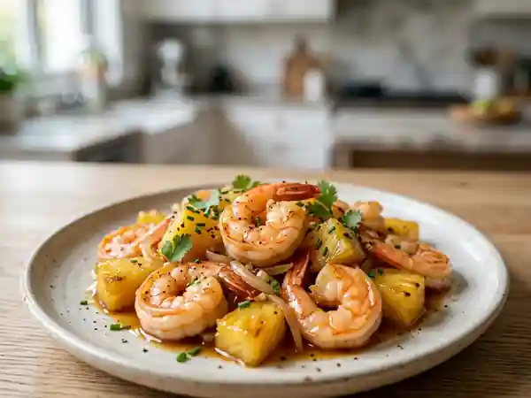 Crevettes à l'ananas : le wok sucré-salé express - Photo de présentation