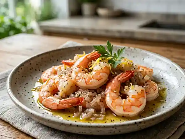 Crevettes nacrées au parfum d'anis étoilé - Photo de présentation