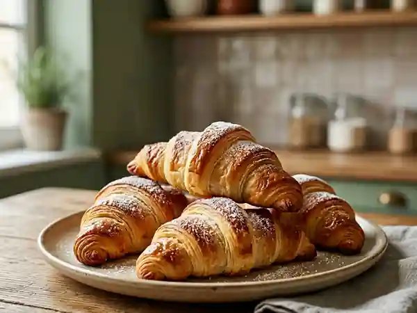 Croissants de lune fondants cœur abricot - Photo de présentation