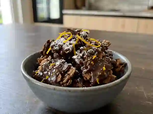 Croquant de gavottes, ganache chocolat-orange - Photo de présentation