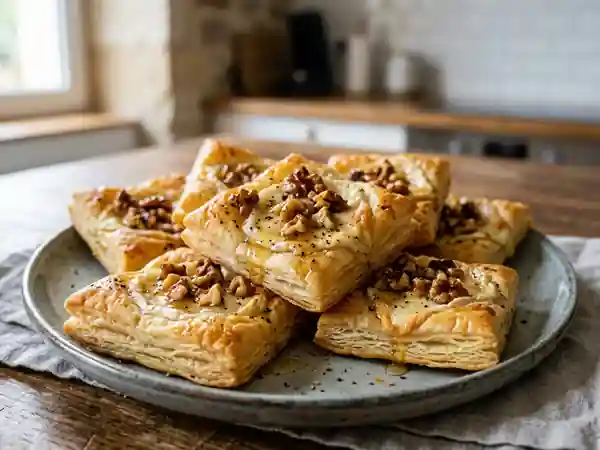 Croquants de chèvre dorés et croustillants pour apéritif gourmand - Photo de présentation