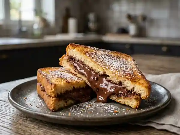Croque-chocolat croustillant et fondant - Photo de présentation