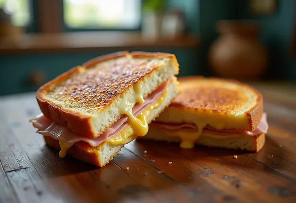 Croque Monsieur Hawaiien : Sandwich Chaud au Jambon, Fromage et Ananas