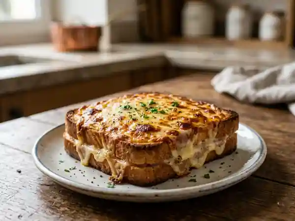 Croque-monsieur fondant à la béchamel - Photo de présentation