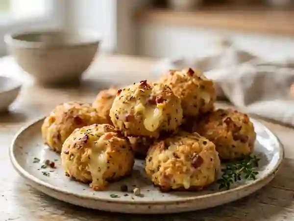 Croquets fondants au camembert et jambon cru - Photo de présentation