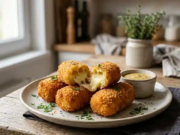 Croquettes au fromage suisse, cœur fondant - Photo de présentation