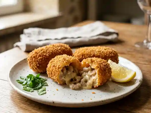 Croquettes crevettes grises au cœur crémeux - Photo de présentation