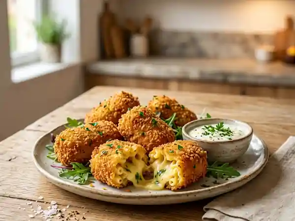 Croquettes de pâtes au cœur fondant - Photo de présentation