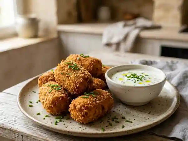 Croquettes de porc croustillantes au gingembre - Photo de présentation