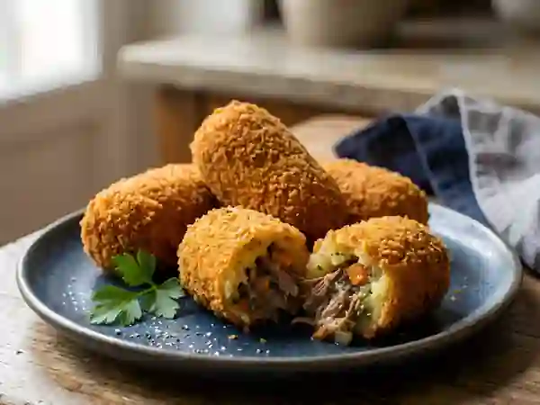 Croquettes de pot-au-feu croustillantes - Photo de présentation