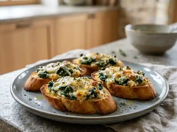 Crostinis Florentins Crème de Ricotta et Épinards - Photo de présentation
