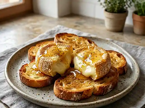 Crottin de Chavignol fondant au miel - Photo de présentation