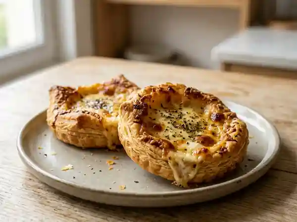 Croustades feuilletées au trio de fromages - Photo de présentation