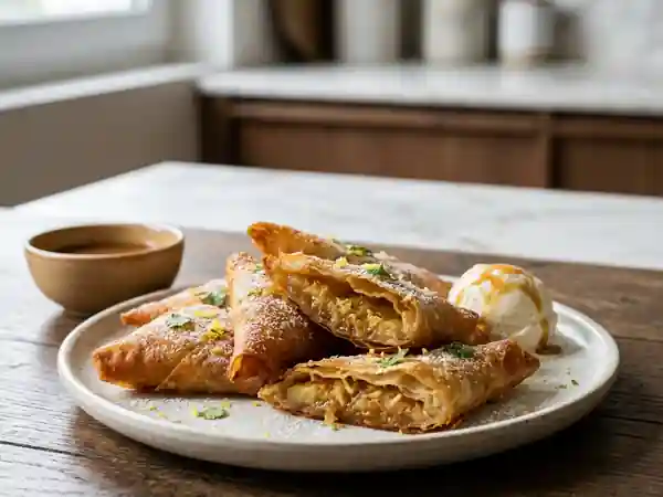 Croustillants de banane au gingembre : dessert exotique et gourmand - Photo de présentation