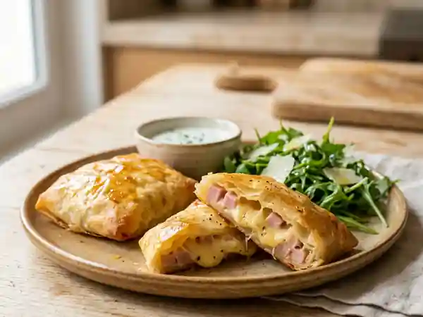 Croustillants jambon-fromage dorés et fondants - Photo de présentation