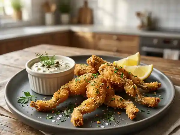 Cuisses de grenouilles croustillantes ail et persil - Photo de présentation